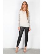 Equipment Python Contrast Liam Tee - Lyst