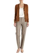 Giada Forte Pleated Front Plaid Pants - Lyst