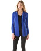 Rachel Roy Ruffle Crepe Blazer - Lyst