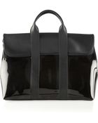 3.1 Phillip Lim 31 Hour Leather and Pvc Tote - Lyst