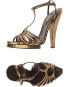 Roberto Cavalli Platform Sandals - Lyst