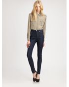 BLK DNM Silk Military Shirt - Lyst