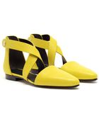 Alexander Wang Tabea Lizard Embossed Leather Sandals - Lyst