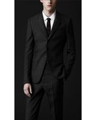 Burberry Prorsum Skinny Fit Houndstooth Wool Jacket - Lyst