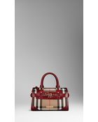 Burberry Medium Bridle House Check Bowling Bag - Lyst