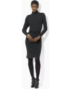 Lauren by Ralph Lauren Longsleeved Merino Dress - Lyst