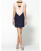 Aryn K. Twotone Color Block Dress - Lyst