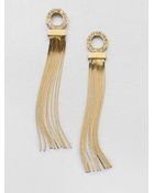 Ca & Lou Iriana Swarovski Crystal Fringe Earrings - Lyst