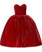Dolce & Gabbana Strapless Velvet Dress - Lyst