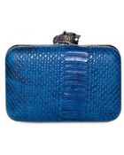 House Of Harlow Marley Snake Print Clutch - Lyst
