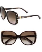 Valentino Rock Stud Square Sunglasses - Lyst