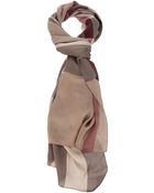 Burberry Brit Checked Silk Scarf - Lyst
