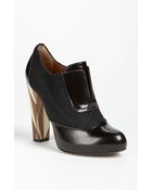 Fendi Wuthering Heights Wood Heel Bootie - Lyst
