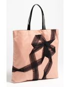 RED Valentino Point Desprit Bow Tote - Lyst