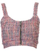 Topshop Fluro Boucle Bralet - Lyst