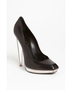Saint Laurent Mirror Heel Pump - Lyst