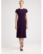 Bottega Veneta Wool Capsleeve Dress - Lyst