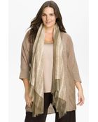 Eileen Fisher Gauzy Wool Dobby Scarf - Lyst
