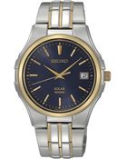 Seiko Men'S Solar Two Tone Stainless Steel Bracelet 39Mm Sne124 - Lyst