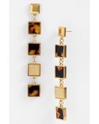 Tory Burch Tomi Square Linear Earrings - Lyst