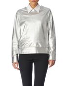 Acne Studios Tegan Silver Jumper - Lyst