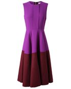Roksanda Ilincic Bicolour Crepe Wool Dress - Lyst