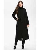 Gallery Long Coat with Detachable Hood Liner - Lyst