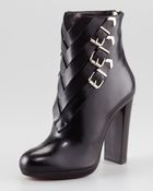 Christian Louboutin Troop Buckled Bootie - Lyst