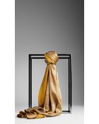 Burberry Striped Silk Scarf - Lyst