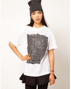 Danielle Scutt Tshirt with Skirt Front Print - Lyst