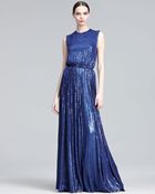 Elie Saab Minisequined Gown - Lyst