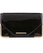 Rachel Zoe Charlotte Patent Leather Envelope Clutch - Lyst