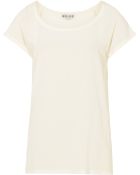 Reiss Posy Silk Front Tshirt - Lyst