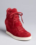 Ash Lace Up Wedge Sneakers Cool - Lyst