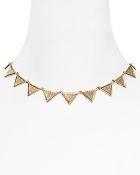 House Of Harlow 14kt Plated Triangle Collar Necklace - Lyst