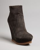 Pura Lopez Wedge Platform Booties - Lyst