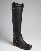 Steve Madden Steven By Tall Harness Boots Stingrey - Lyst