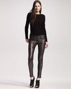 Rag & Bone The Skinny Anthracite Leather - Lyst