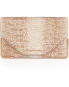 Rachel Zoe Charlotte Snake Embossed Envelope Clutch - Lyst
