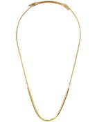Michael Kors Golden Pave Bar Necklace - Lyst