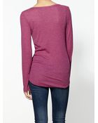 Splendid Mini Stripe Thermal Henley - Lyst