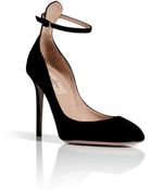 Valentino Black Suede High Heeled Pumps - Lyst