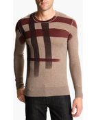 Burberry Brit Crewneck Cashmere Cotton Sweater - Lyst