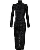 Balmain Devore Velvet Gown - Lyst