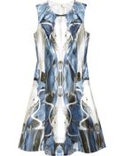 Prabal Gurung Printed Silk And Cotton-Blend Twill Dress - Lyst