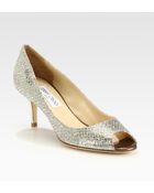 Jimmy Choo Isabel Glitter Pumps - Lyst