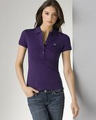 Lacoste Five Button Polo Shirt - Lyst