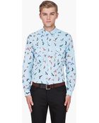McQ by Alexander McQueen Birds Shirt - Lyst