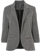 Topshop Neppy Ponte Blazer - Lyst