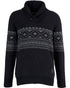Barbour Barbour Witham Shawl Neck Jumper Navy - Lyst